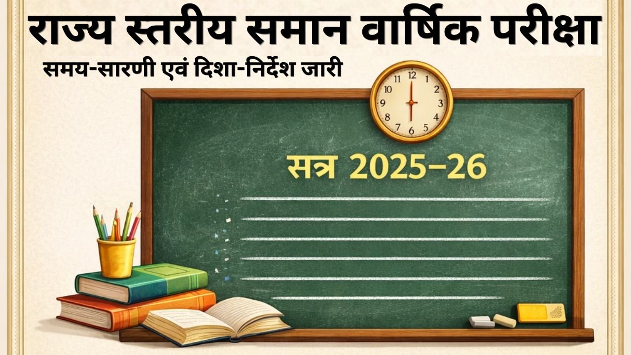 State Level Common Annual Examination 2025-26 Time Table