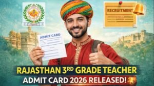 Rajasthan 3rd Grade Teacher Admit Card 2026